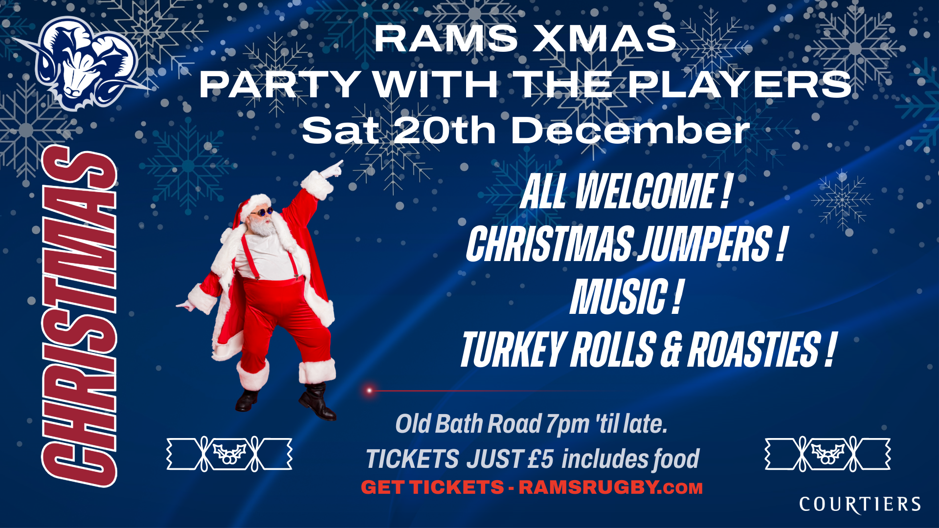 BOOK NOW – CHRISTMAS PARTY WITH THE PLAYERS