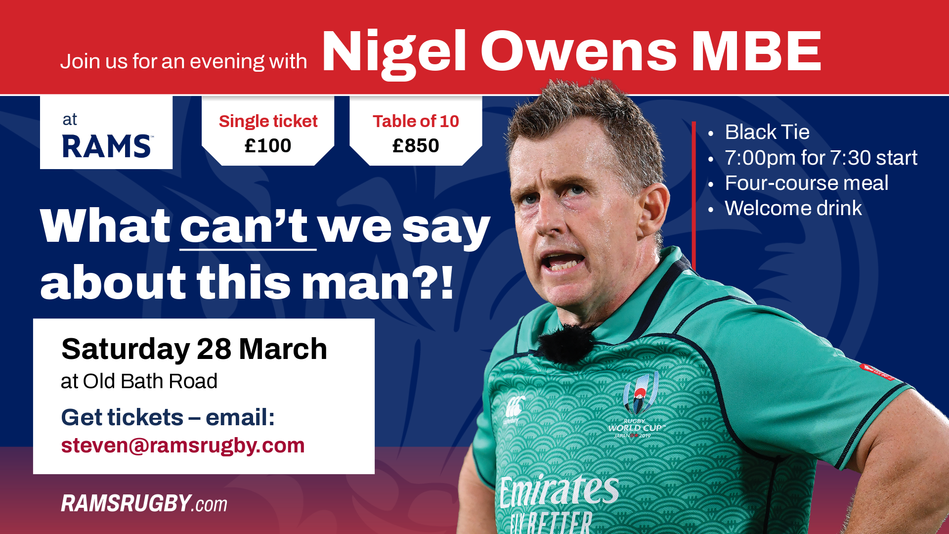 AN EVENING WITH NIGEL OWENS MBE
