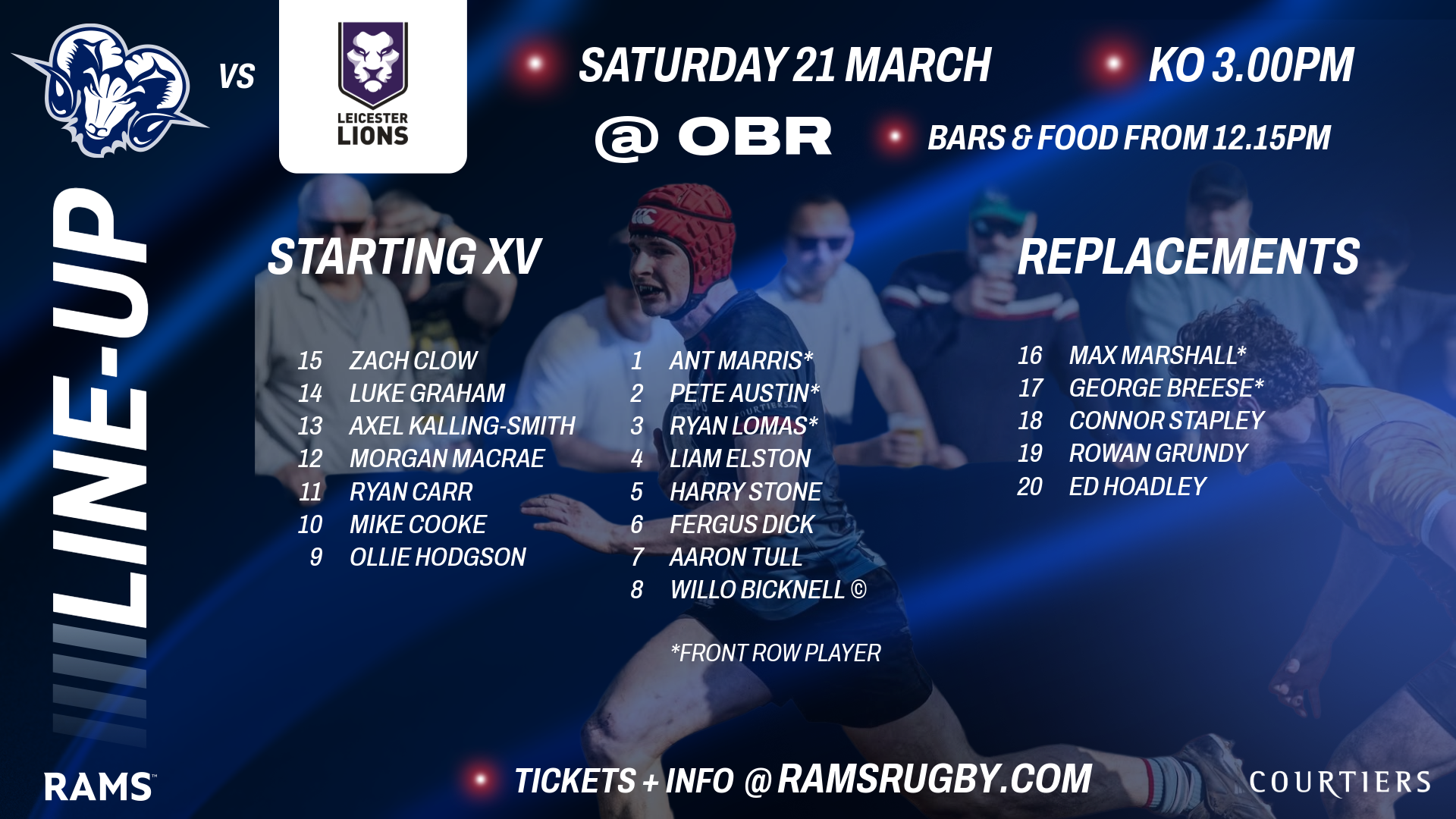 TEAM NEWS: BUCKLE UP AS FAST CARR MAKES FIRST START