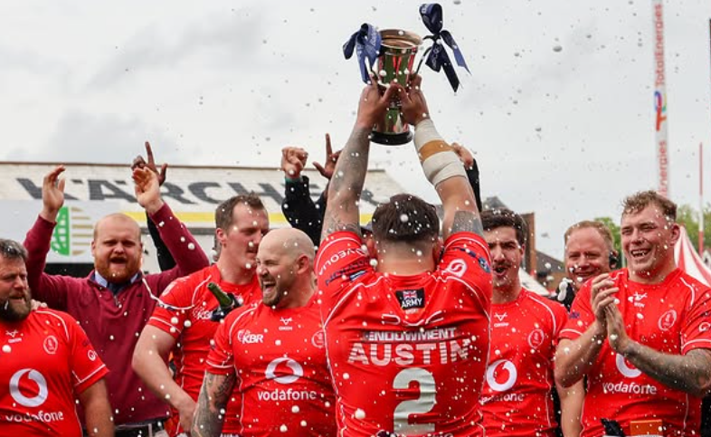 AUSTIN’S ARMY SUBDUE RAF