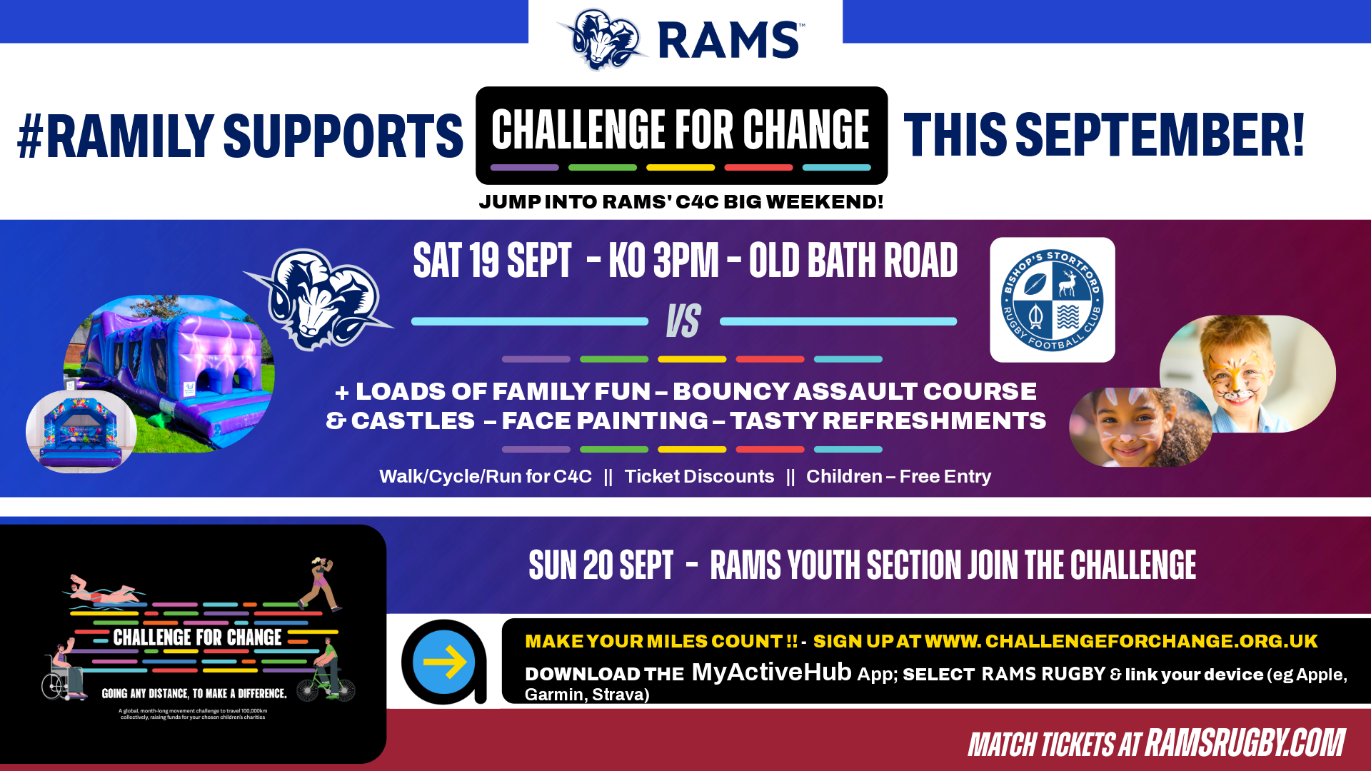 CHALLENGE FOR CHANGE – DISCOUNTED TICKETS FOR STORTFORD